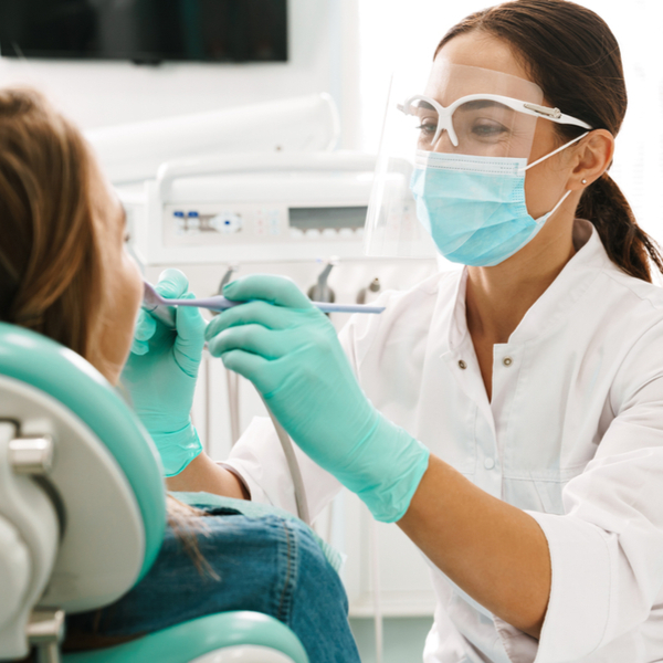 Dental Websites That Rank in Google Female dentist working on patient